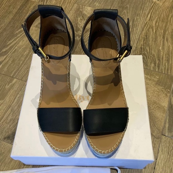 See by Chloe Glyn Wedge Espadrille size 40 - Picture 4 of 7